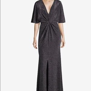 Betsy and Adam Silver Sparkling Gown